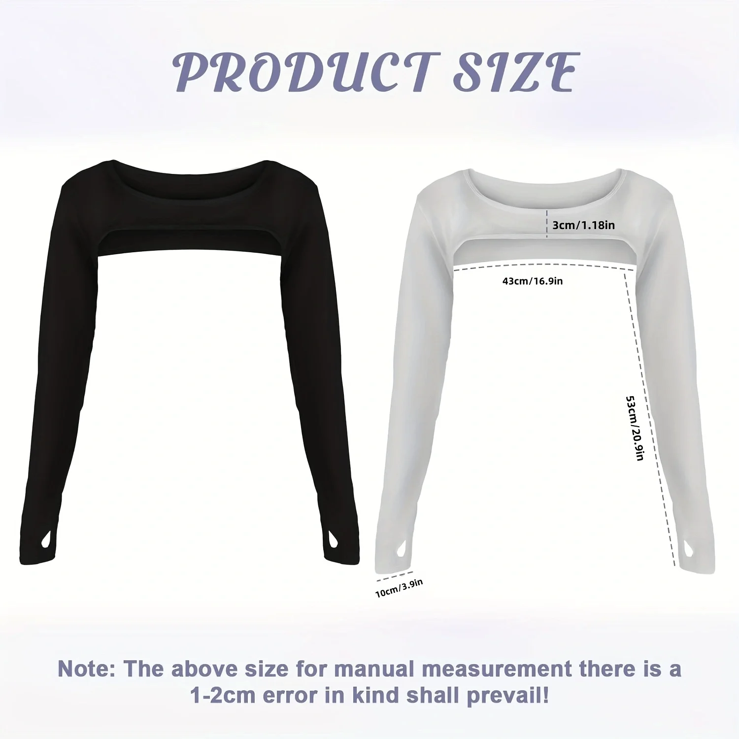 1pc Women's Cooling Shawl Sleeves/Finger Hole Design/Comfortable And Breathable/Suitable for Outdoor Sports