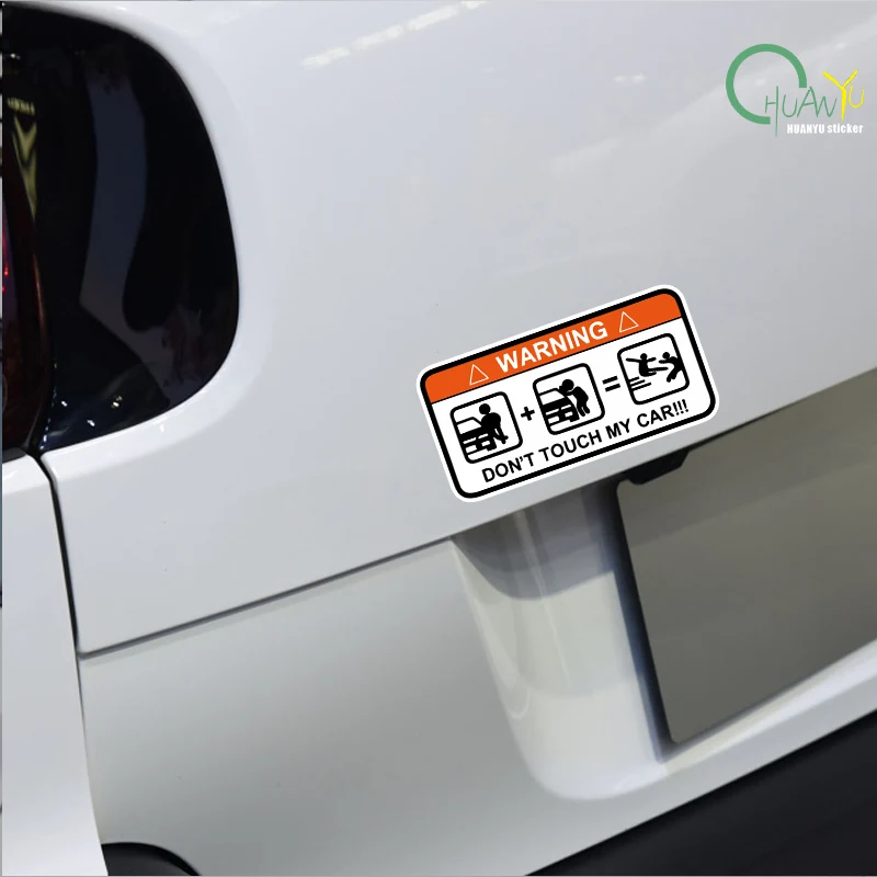 No Touching, Do Not Move Me Car Sticker, Warning Sign for Cars, Motorcycles, Electric Bikes, Mountain and Road Bikes