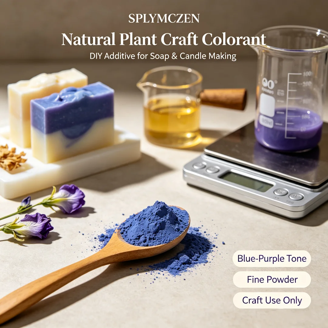 SPLYMCZEN Butterfly Pea Flower Powder Natural Plant Colorant DIY Raw Material For Handmade Soap Candle Craft Coloring Additive