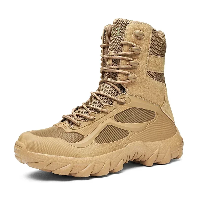 Man Platform Boots Men Tactical Boots Autumn Special Forces Military Field Lightweight Outdoor Non-Slip Shoes Zapatillas Hombre