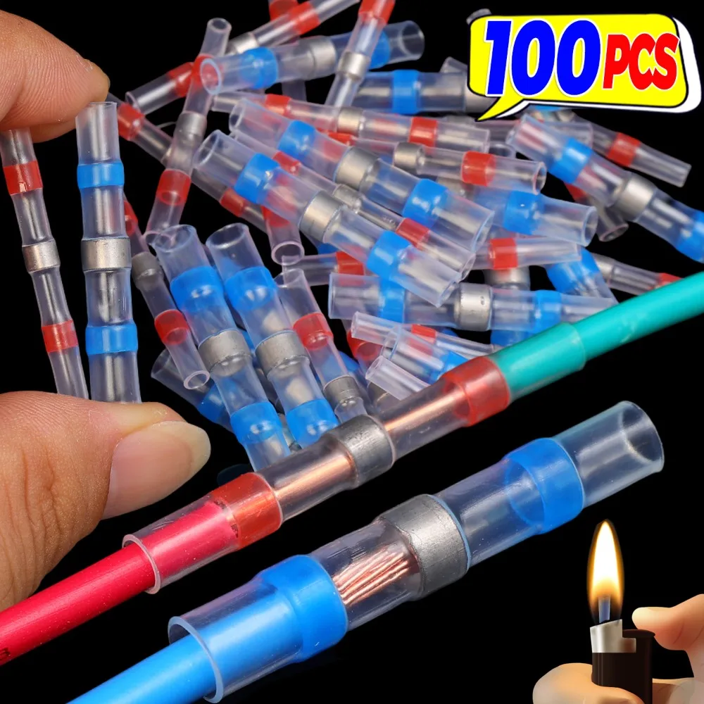 

Водонепроницаемые термоусадочные стыковые соединители, уплотнительная втулка для пайки, комплект клемм для сращивания электрических проводов для авто, инструменты для ремонта аудиосистемы