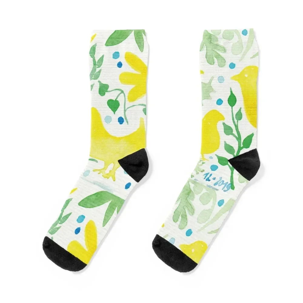 

Birds Socks anti-slip Hiking boots loose Soccer Socks Man Women's