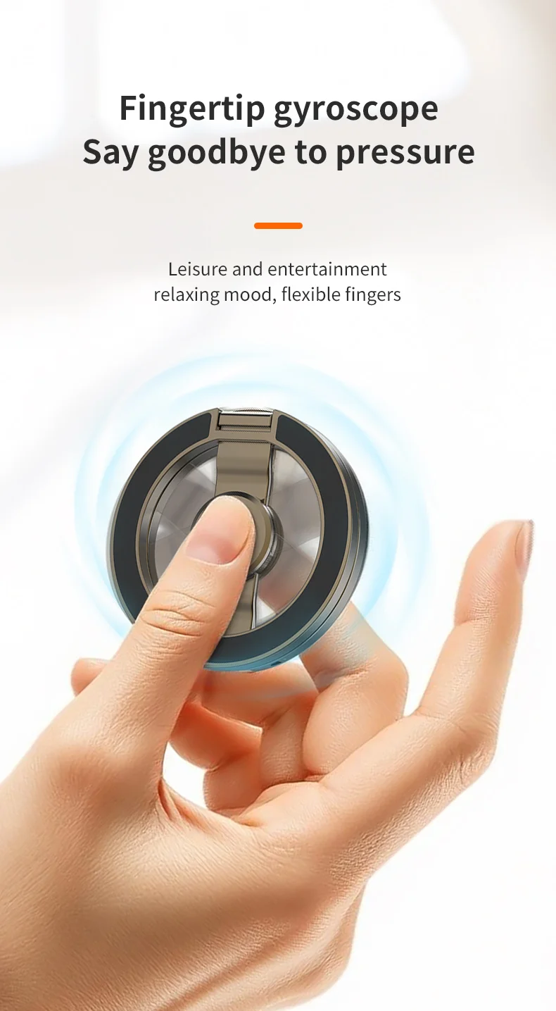Für MagSafe Doppelseitiger Magnetischer Handyring-Halter Tragbarer Faltbarer Handyständer Handy-Zubehör Stützhalterung Griff – Detail 3