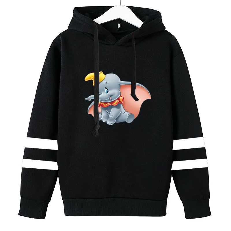 Disney Dumbo Boys Girls Fashion Streetwear Tops Hoodies Men Women Harajuku Loose Hooded Pullover Sweatshirt