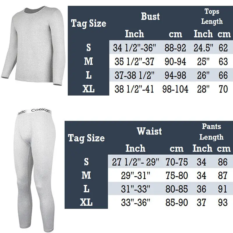 Winter Men Thermal Underwear Set Fleece-lined Keep Warm Long Johns Top & Bottom Comfortable Thermo Underwear Sets