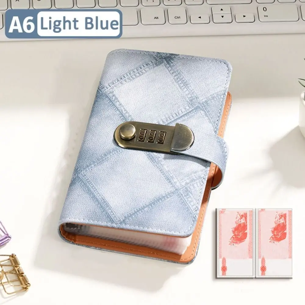 50Sheets Envelop Savings Challenges Book PU Leather Portable Budget Binder with Lock Wallet Storage Cash Envelopes