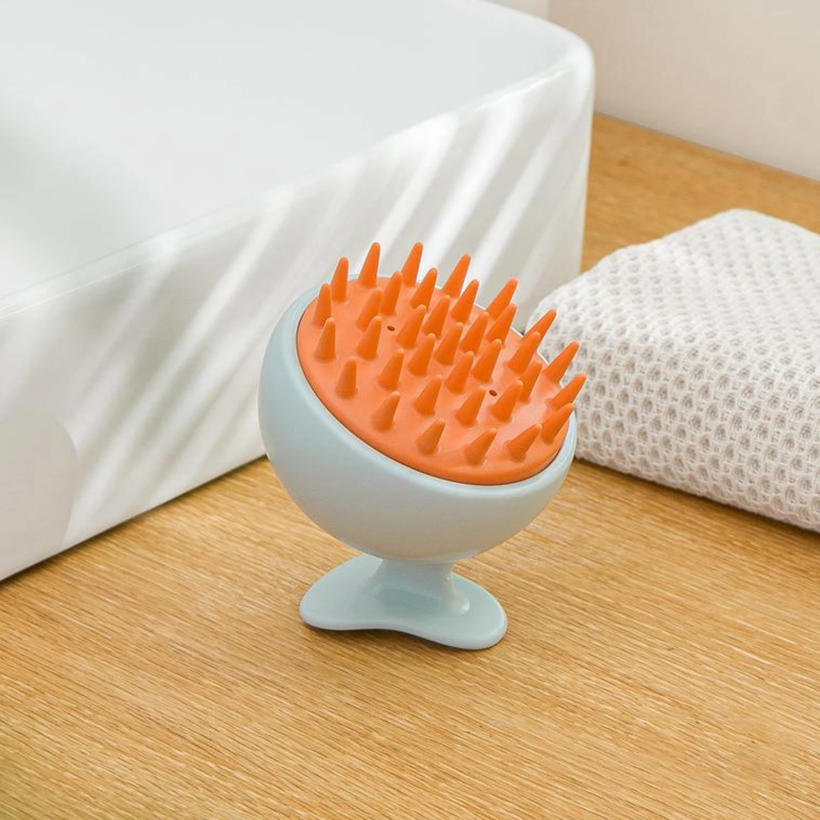 

2 Pcs Shampoo Massage Scalp Brush Household Exfoliator Hair Abs Daily Scraper Portable Wear Resistant Convenient Travel
