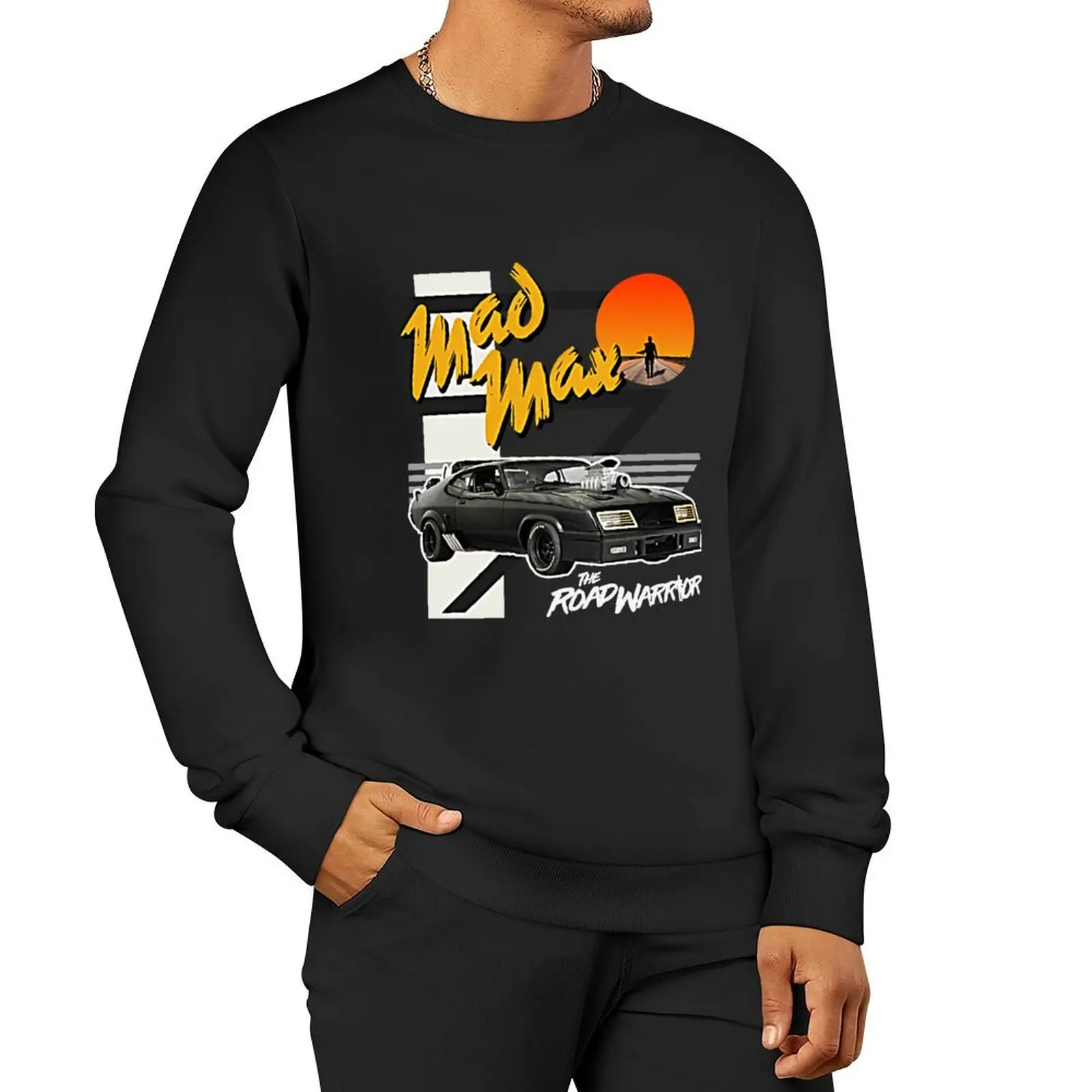 

Mad Max The Road Warrior V8 Interceptor Pullover Hoodie korean clothes men wear new sweatshirts