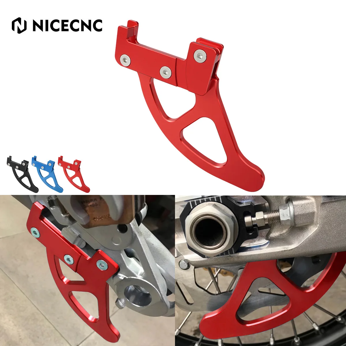 

NICECNC For GasGas EC 250 2021-2023 EC 250F EC 350F ECF 250 350 Motocross Rear Brake Disc Guard Cover For Husqvarna TE 300 250