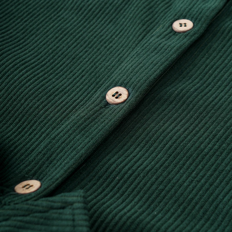 Lässiges Cordkleid für Mädchen 2026 Retro Herbst Neu Kinderkleid mit Revers Knöpfen Langarm mit Taschen Winterkleidung – Detail 40