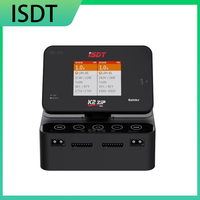 SkyCityFPV ISDT K2 ZIP AC 200W / DC 500Wx2 Dual Channel Smart Charger with 2.8 Inch IPS LCD Screen for 1~8S LiFe Lilon LiPo 1~7S