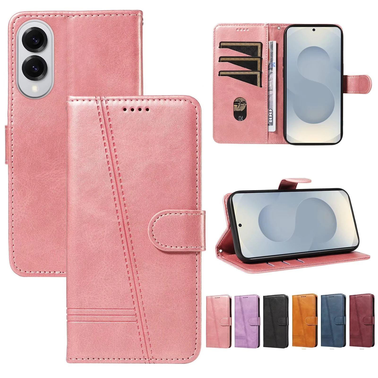 

Wallet Leather Case For Samsung Galaxy A54 A53 A52 A51 A50 5G A41 A40 A36 A35 A34 A33 A32 A31 A30 4G A26 A25 A24 A23 A23e A510