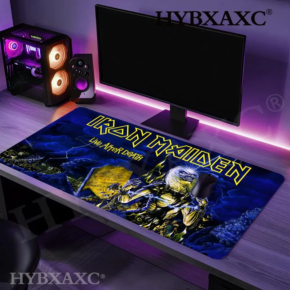 

HYBXAXC 1pc BandI-IRON MAIDEN Custom Skin PC Gaming Mouse Pad Gamer Desk Mats Keyboard Pad Mause Muismat For Teen Girls Bedroom
