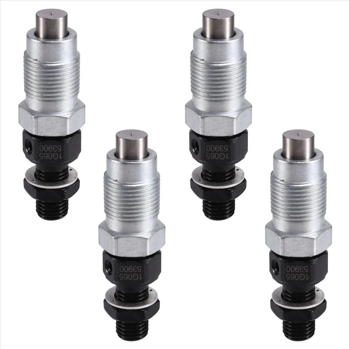 #89J Automotive Parts & Accessories,Set of 4 Fuel Injector for Kubota D905 V1205 V1305 V1505 (Black & Silver)