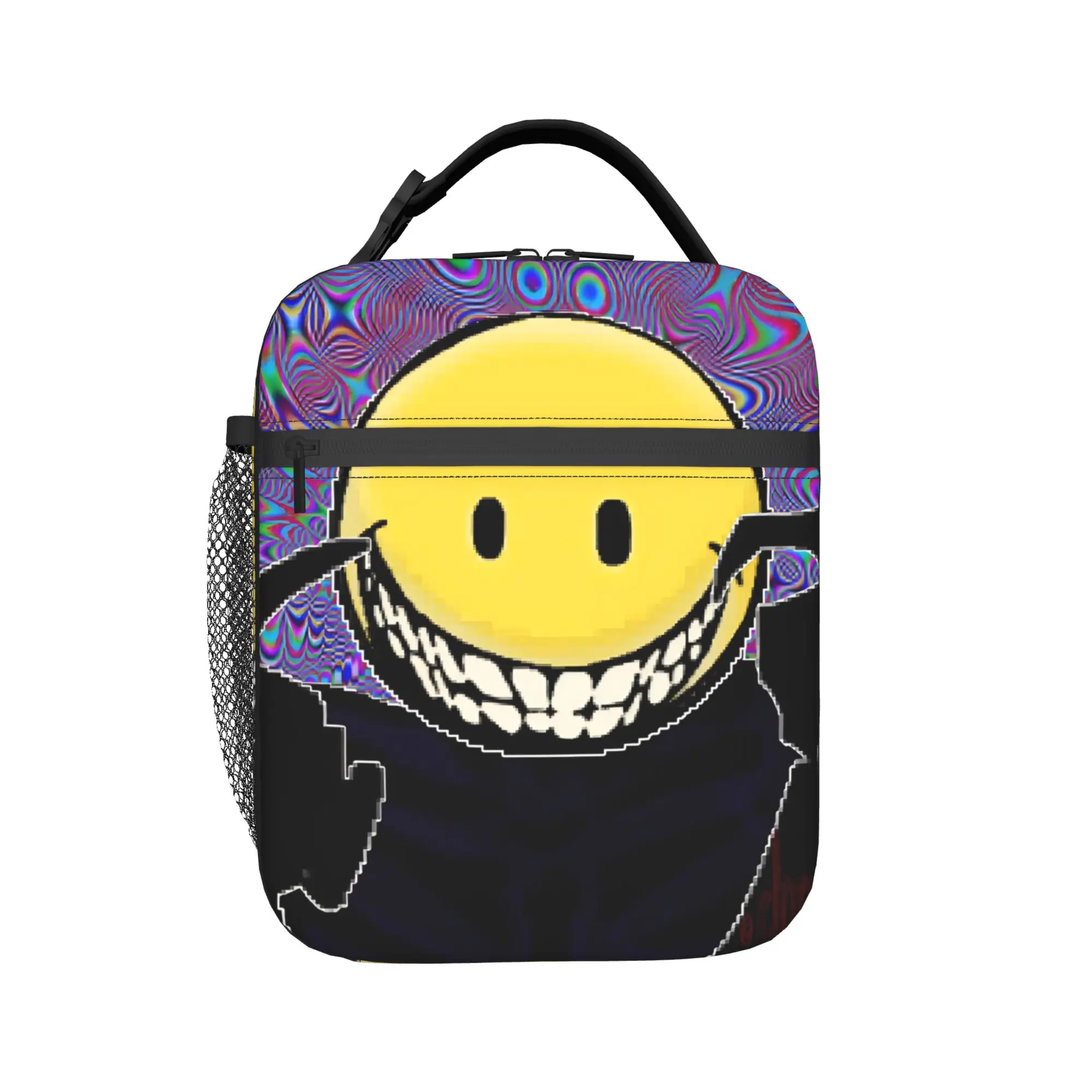 Verity Scary Smiles Insulated Lunch Bag High Capacity Games Meal Container Thermal Bag Lunch Box Tote Food Handbags