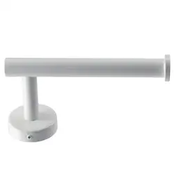 White Stainless Steel Toilet Paper Holder Wall Mounted Tissue Holder Open Style Toilet Paper Rack Heavy Duty Paper Roll Holder