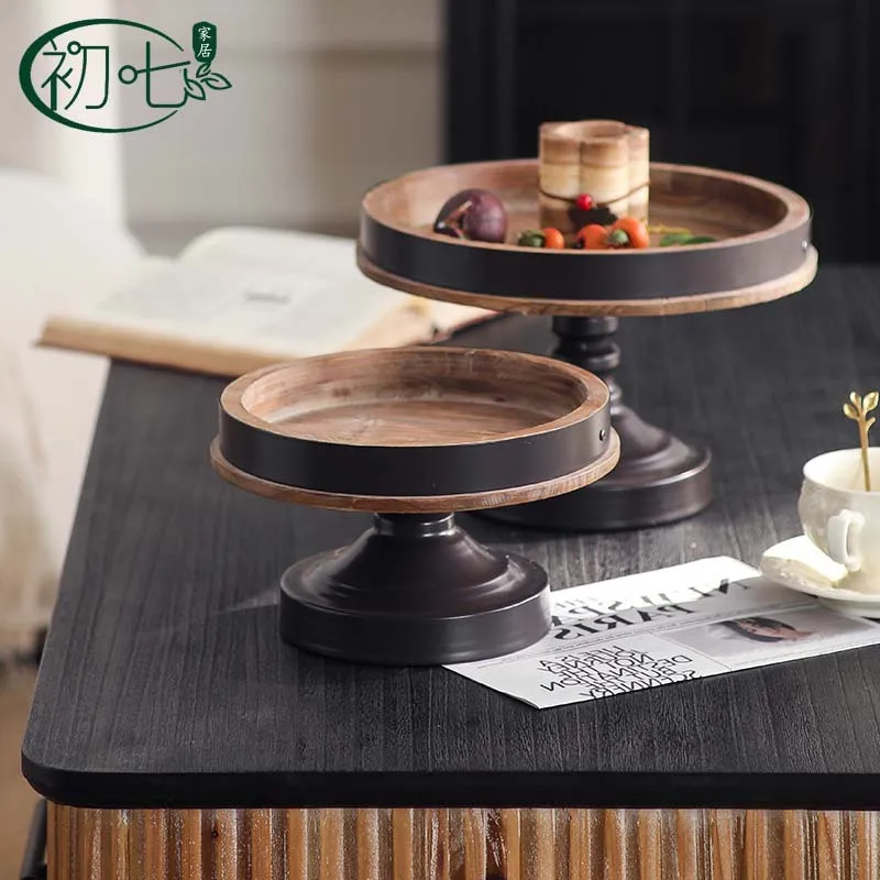 Antique sense of age, old aromatherapy tray, entrance entrance for fruit tray, household sundries storage fruit tray
