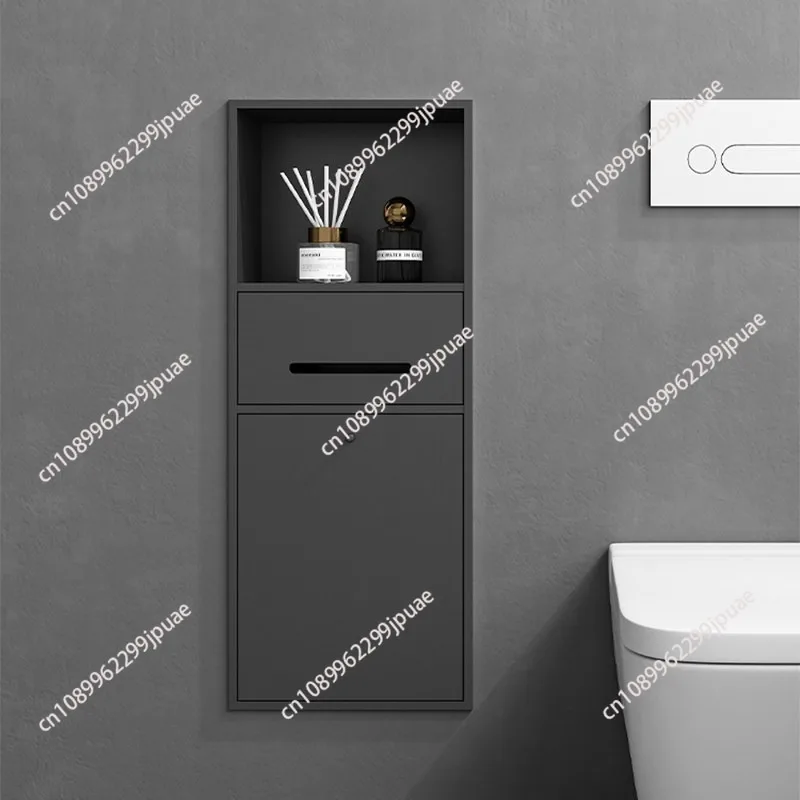 Toilet trash can 304 stainless steel embedded concealed tissue holder