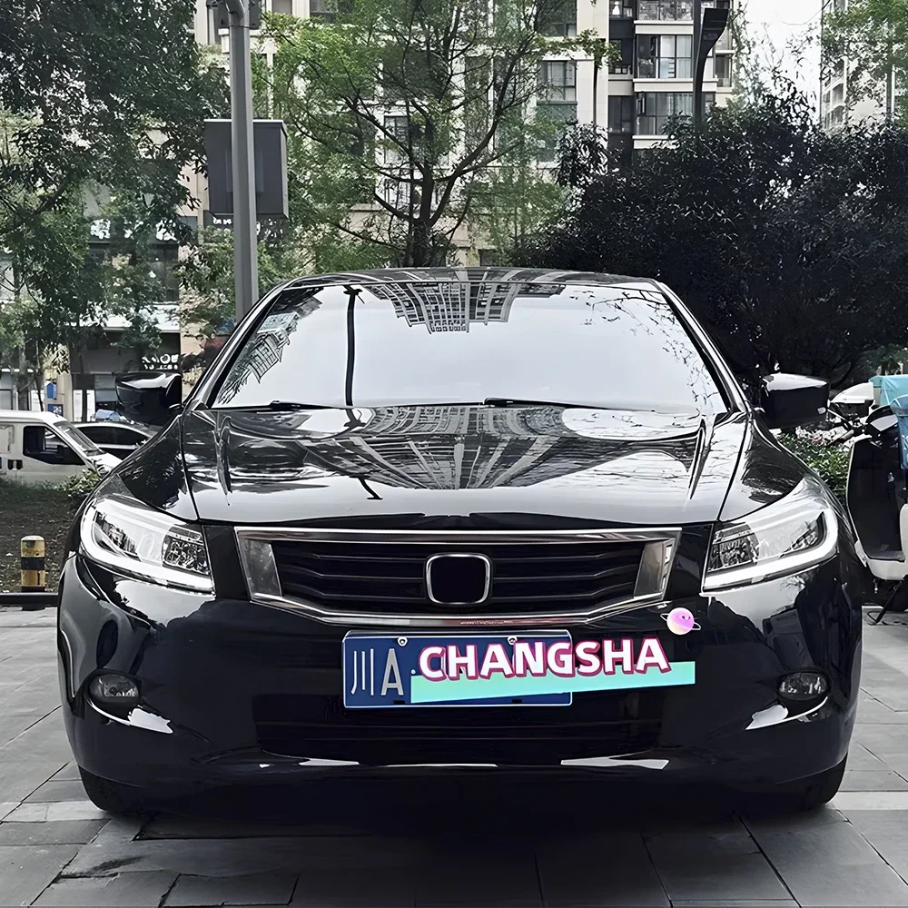 For Honda Accord 8th Generation G8 2008-2012 Car Headlights LED Modification Angel Wing Design Projection Lens Accessories
