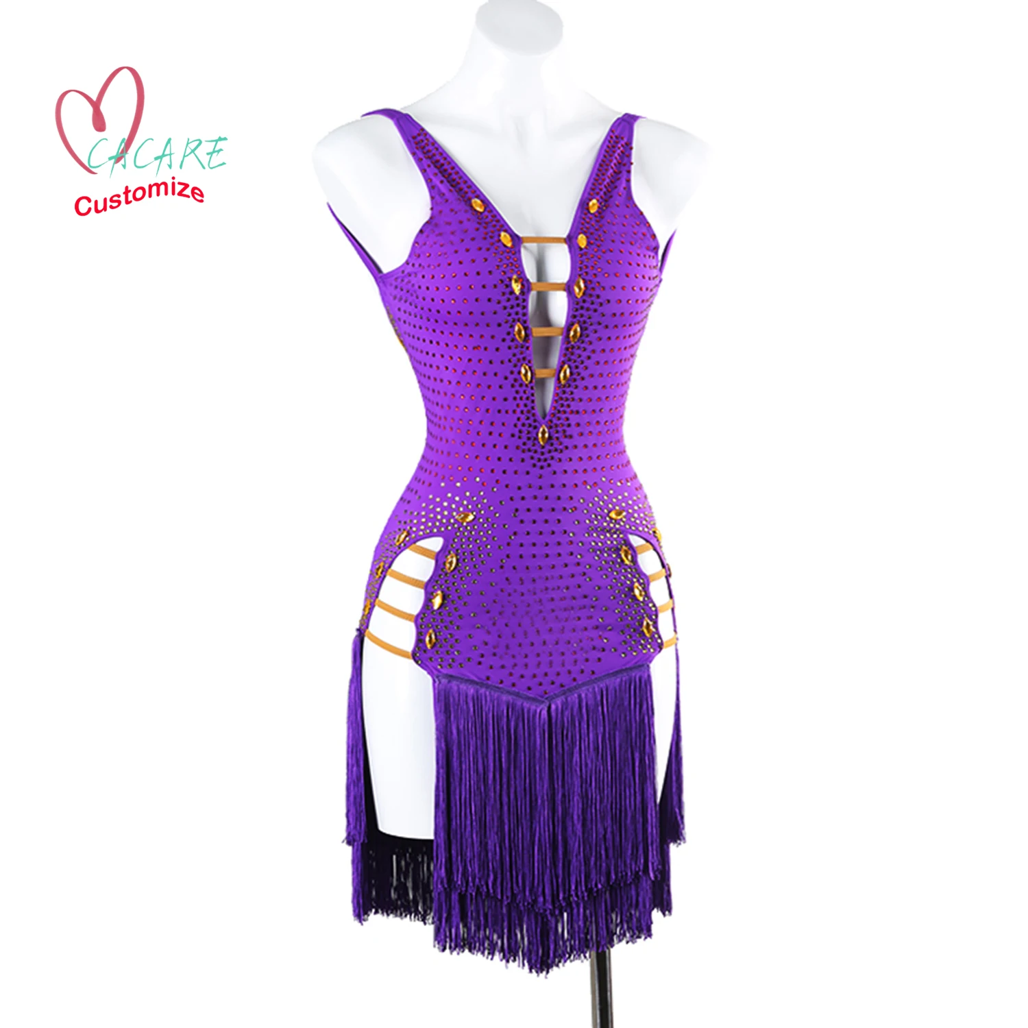 New Latin Dress Competition Women's Stage Costume Samba Young Girls Dresses Dance Wear Latin American 2985