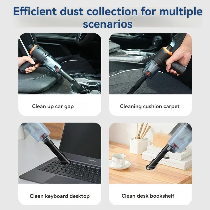 Ultra High Power Car Mounted Vacuum Cleaner Vehicle Wireless Portable Handheld Automobile Mini Vacuum Cleaner