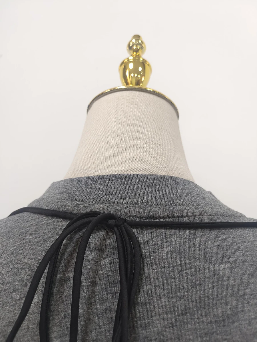 GALCAUR Colorblock Allentato Impiombato Perline Moda T-shirt per le donne Girocollo Maniche corte Patchwork Maglia Top Abbigliamento femminile Nuovo