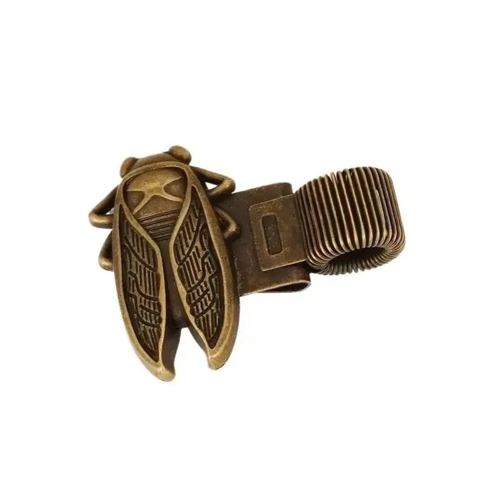 Metal Pen Loop Holder Anti-lost Fixed Stationery Spring Pen Clip Secure Grip Multi-functional Metal Pen Holder