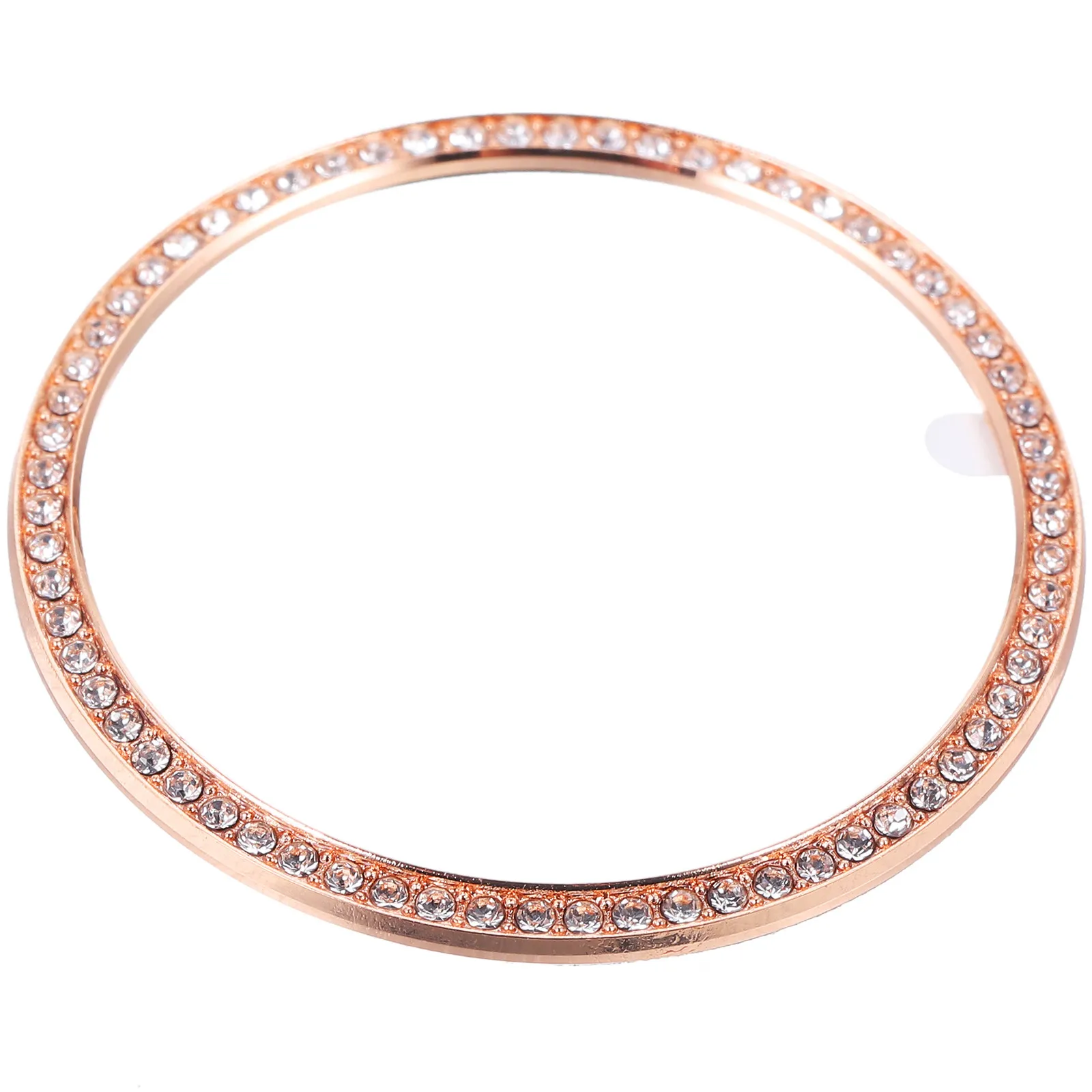 Anel de Bezel de Liga de Diamante para Smartwatch, Cor Ouro Rosê, Compatível com 42mm, Proteção contra Riscos e Colisões, Acessório Aprimorado