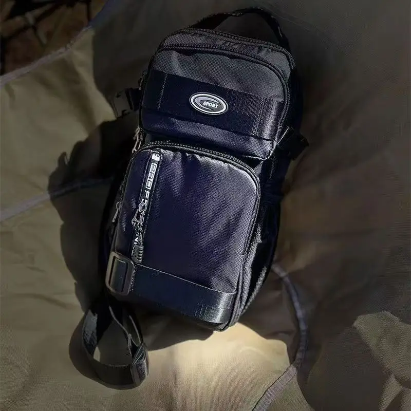 

Модная многофункциональная мужская сумка через плечо для бега на открытом воздухе, сумки через плечо, мужская дорожная трендовая спортивная нагрудная сумка большой емкости