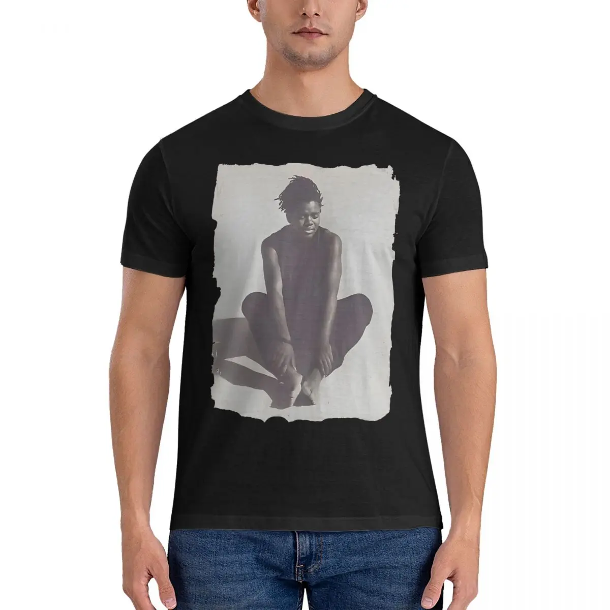 Music Fans T-Shirt Men T-Tracy Chapman Awesome Pure Cotton Tees Round Neck Short Sleeve T Shirt Unique Clothes