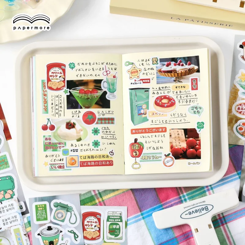 20 Sheets INS Cartoon Scrapbooking Stickers Books Album School Creative Collage Material Journaling Supplies Stationery Sticker