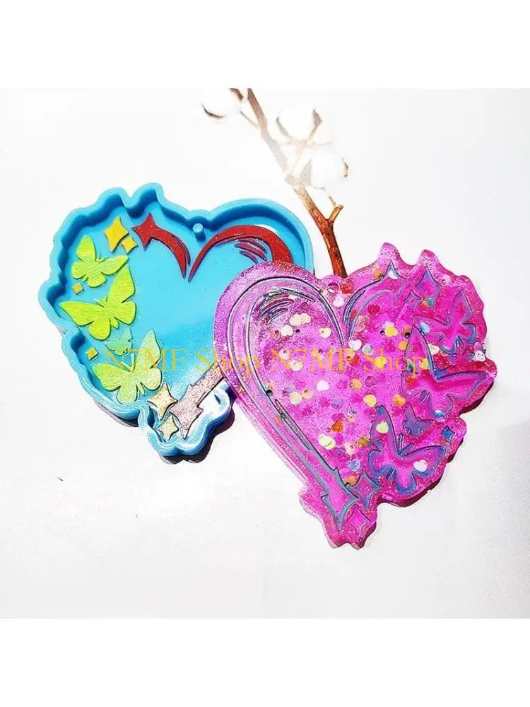 

N7MF Силиконовая формы для брелок для бабочки для формы бабочки эпоксидной плесень