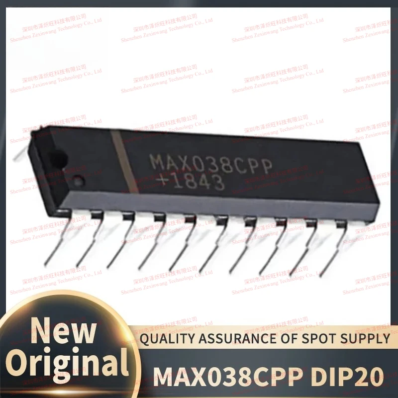 (2PCS/Lot)100% New Original MAX038CPP DIP20 MAX038 High Frequency Precision Function Signal Generator Dual in-line Chipset