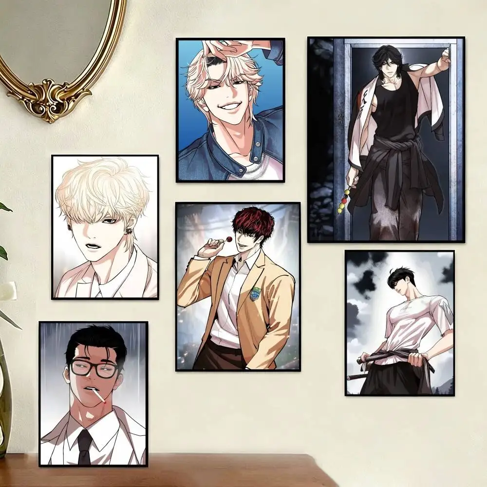 Manhwa L-Lookism   Poster Perfect Space Sticker Self Adhesive for Office Home Theater Wall Art Decor Fancy Gift