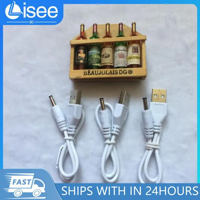 A Male to 3.5 x 1.35 mm Jack DC Power Charger Cable Connector Cord  USB LED Strip Lights Charging Cord