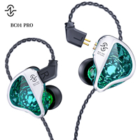 CCZ BC01 PRO DD&BA Earphones In-Ear HiFi Wired Headphones With Detachable Cable Microphone Stereo Bass Music Headset For Gifts