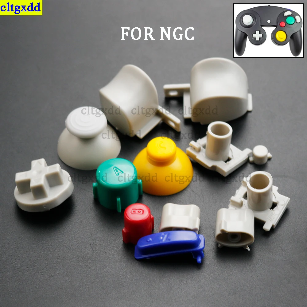 

Cltgxdd 1 set full set of buttons L R left and right trigger buttons D-Pad ABXY button FOR NGC controller Mod replacement kit