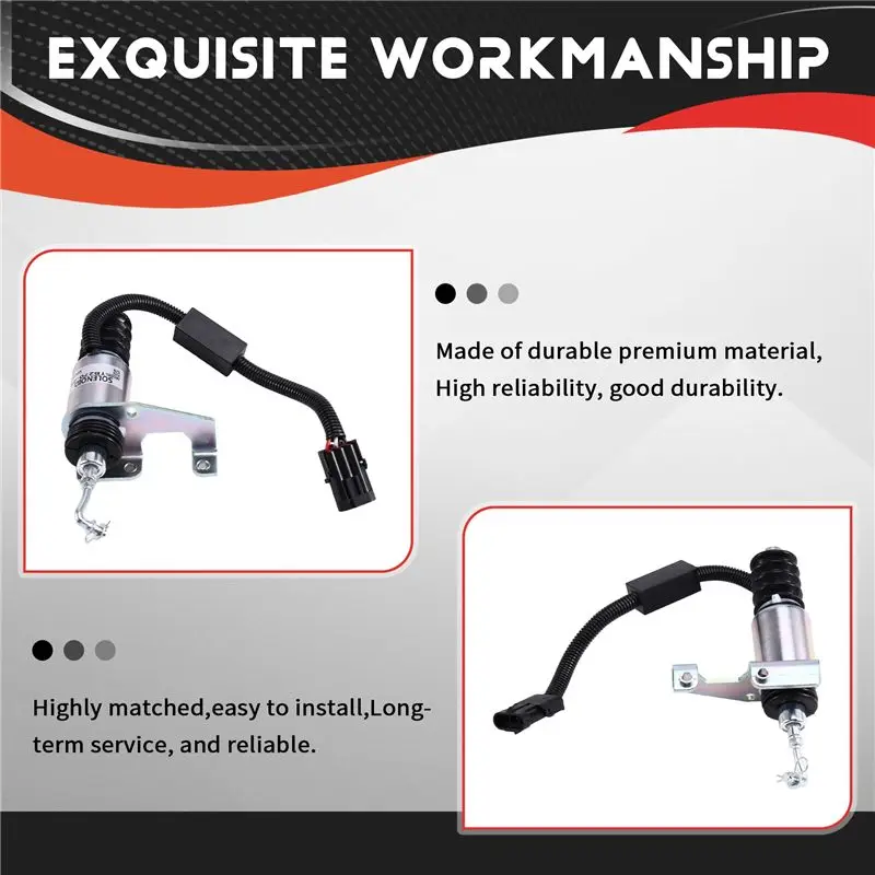A85E-For Diesel Generator Set Flameout Solenoid Valve TB270 Electromagnetic Valve Start Stop Throttle Control Switch