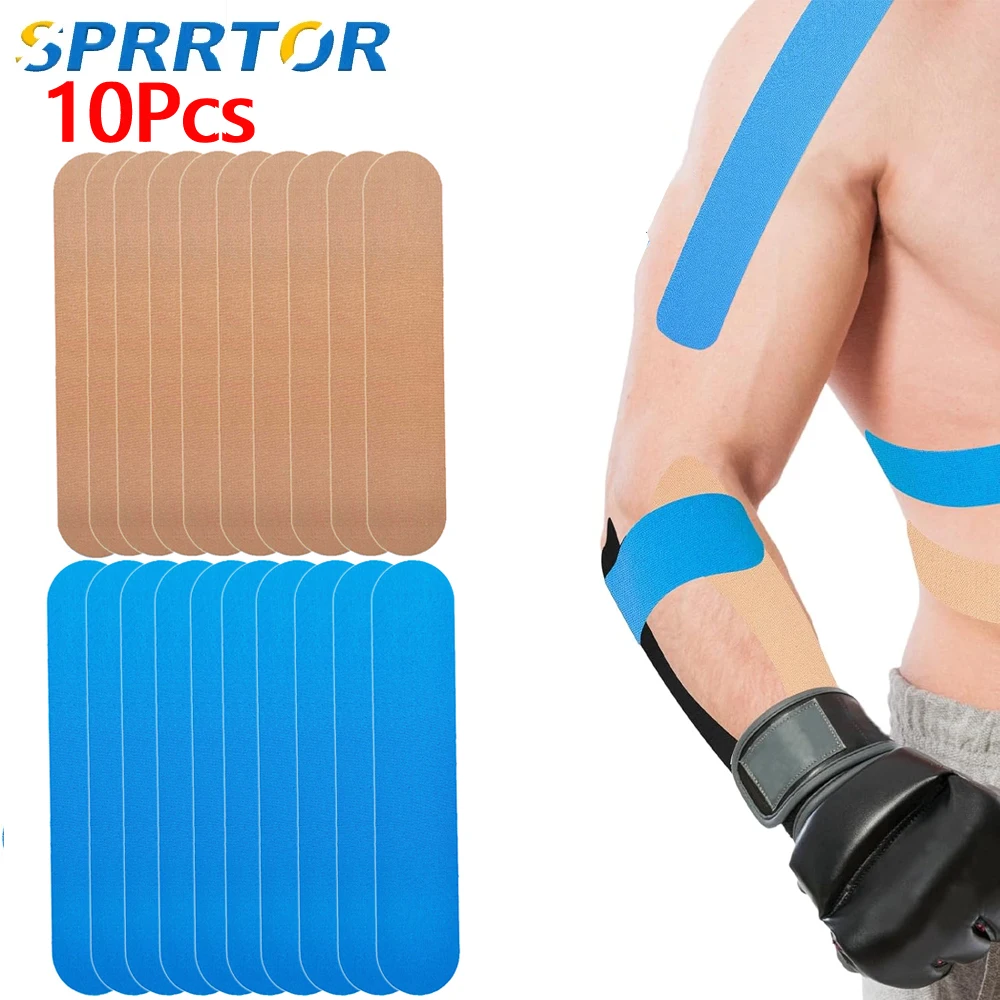 10PC Waterproof Breathable Athletic Elastic Sports & Weightlifting Tape, Injury Recovery-Muscle Strain Relief & Joint Support