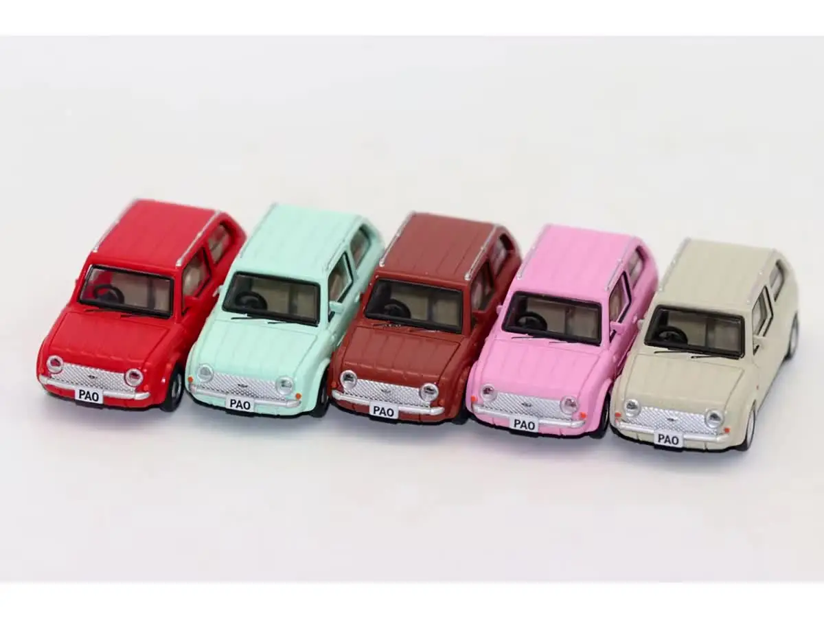1/64 Scale Nissan PAO Retro Static Coupe Model ABS plastic Car 
