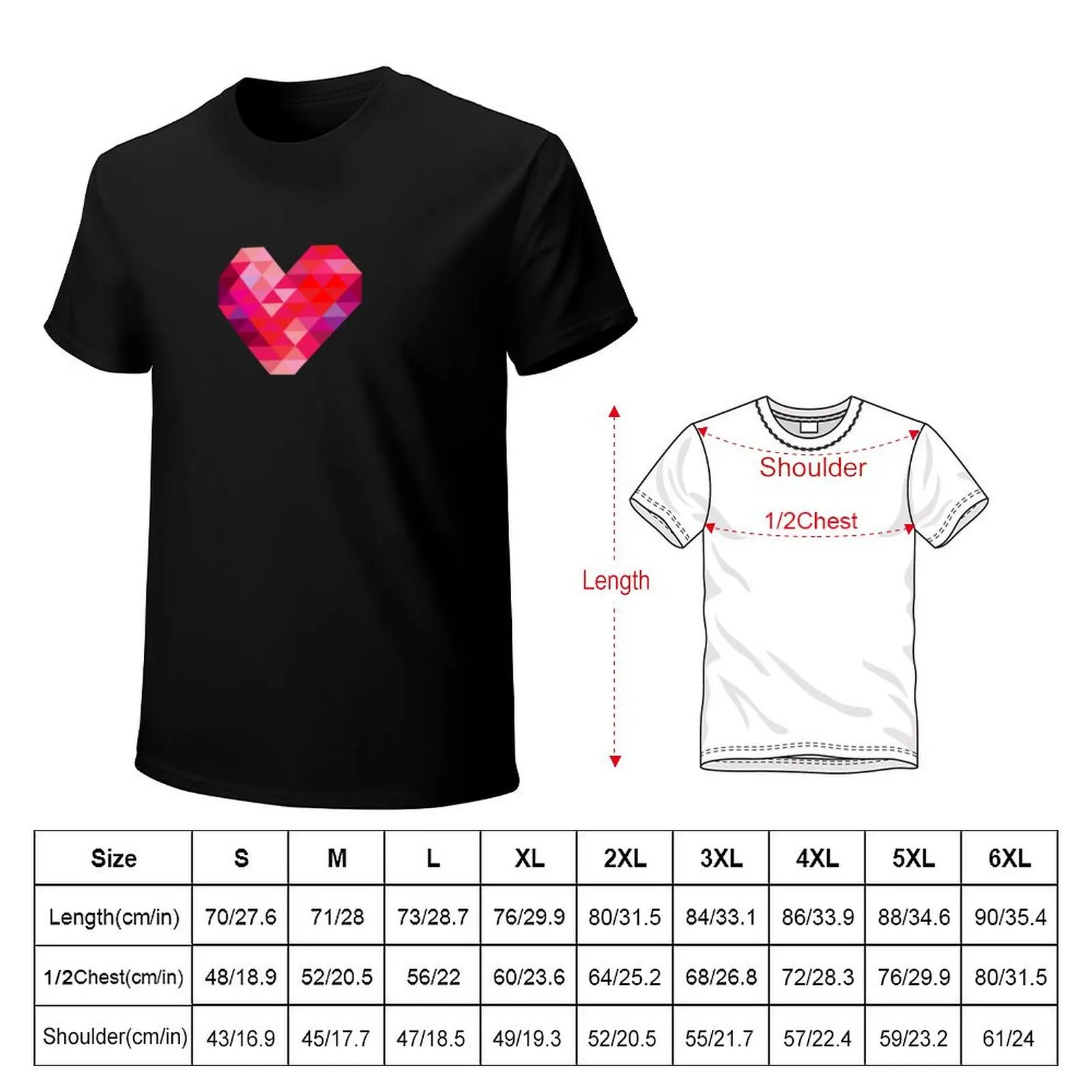 Prism Heart T-Shirt g man t shirts for men T-Shirt