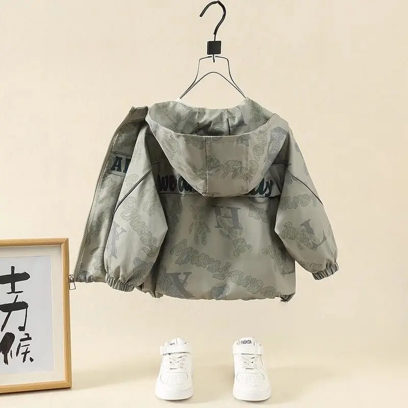 2-11Y Boys Outerwear Spring Autumn Children's Windproof Jacket New Teens Boy Clothing Kid Windbreaker Baby Autumn Clothing