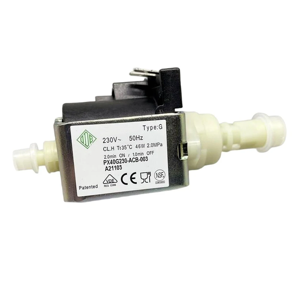 Solenoid Water Pump 230V 50Hz 46W 20Bar 520ml/min Non Dry‑run Intermittent Operation Self Priming for Water Dispenser Chiller