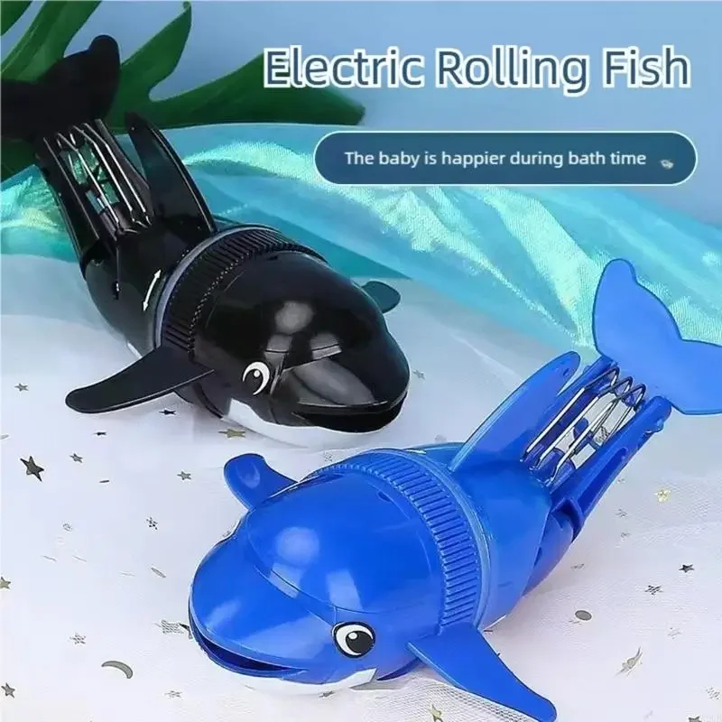 Đồ chơi thời gian tắm cá heo nhào lộn tự động dành cho trẻ từ 3 tuổi trở lên Chơi bơi dưới nước với hoạt động bằng pin 15UB