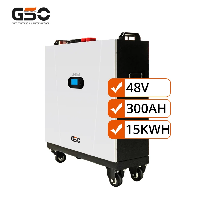 Easy to move 48v lifepo4 battery 300AH 15KWH for solar system