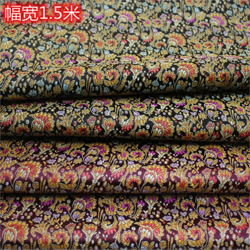 

Chinese-style cheongsam children's clothing cotton-padded shoes decorated with hand-woven jacquard brocade and silk fabric