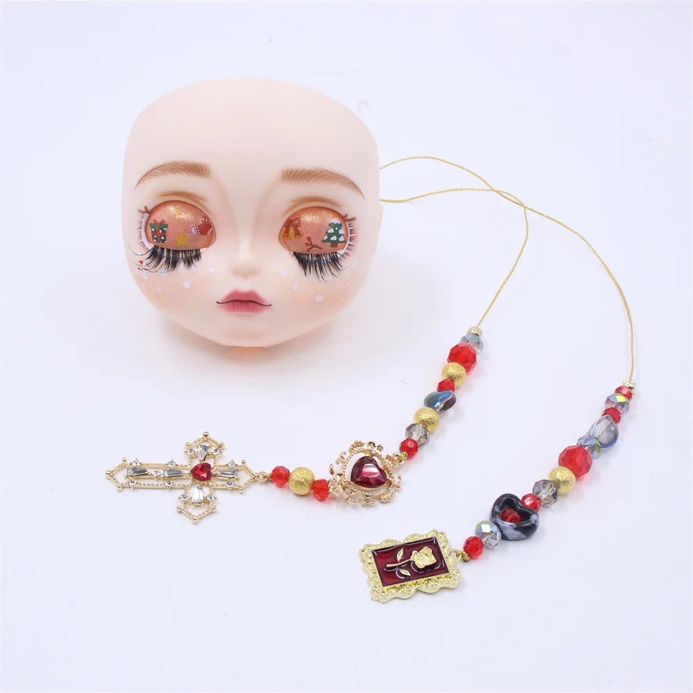 Glück Tage 1/6 blyth puppe hand make-up weiß haut matte gesicht platte, schraube und schöne aufenthalt cord