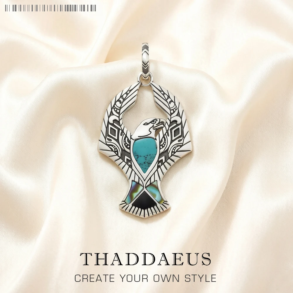 Anhänger Eagle Brandneuer edler Schmuck Rebel Street Accessoires 925er Sterlingsilber Vintage Geschenk für Damen Herren