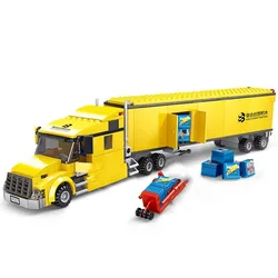 2024 City Series Classic Truck Building Blocks City Big Truck Goods Vehicle Urban Engineering DIY Model Kit Kids Toys MOC Gifts