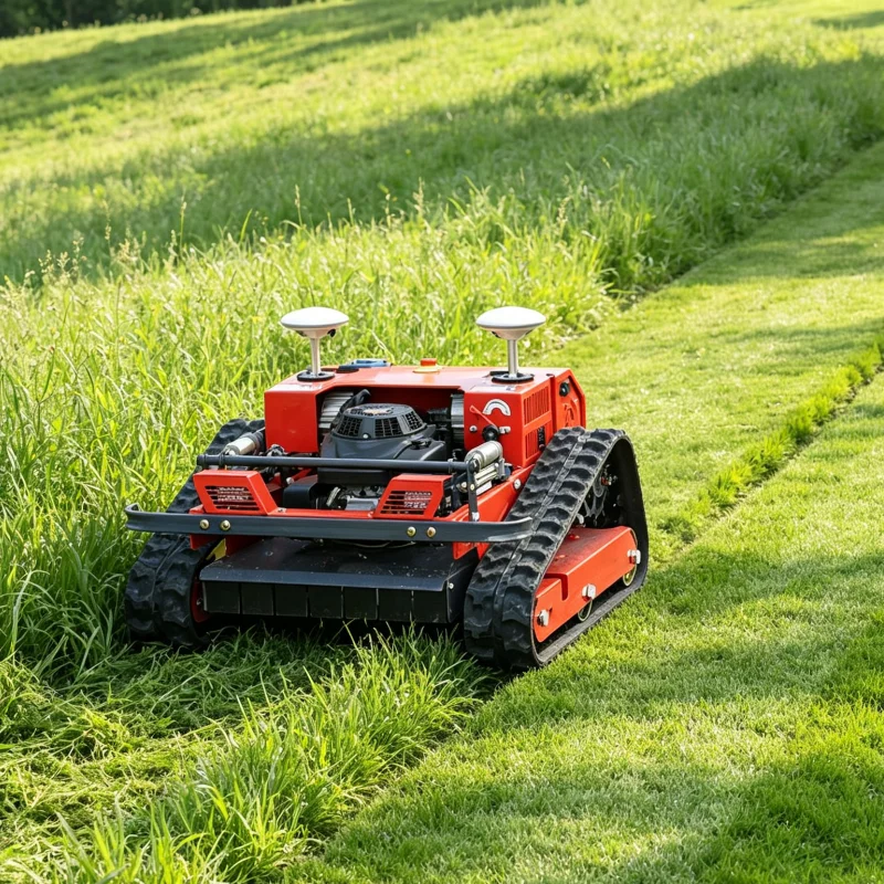Customized Exclusive Supply Remote Control Lawn Mower Lawn Mower Robot For Countryside Orchard Farm Gentle Slope Mowing